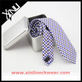 Silver Metal Cotton Skinny Ties Packaging Gift Box and Silk Necktie Giftbox